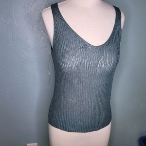 Active USA  Dusk Teal Thin Sweater Tank